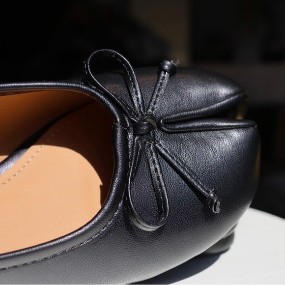 RABOESY Tabi Ballet Flats Bow Black Womens Size 8 - Picture 7 of 12